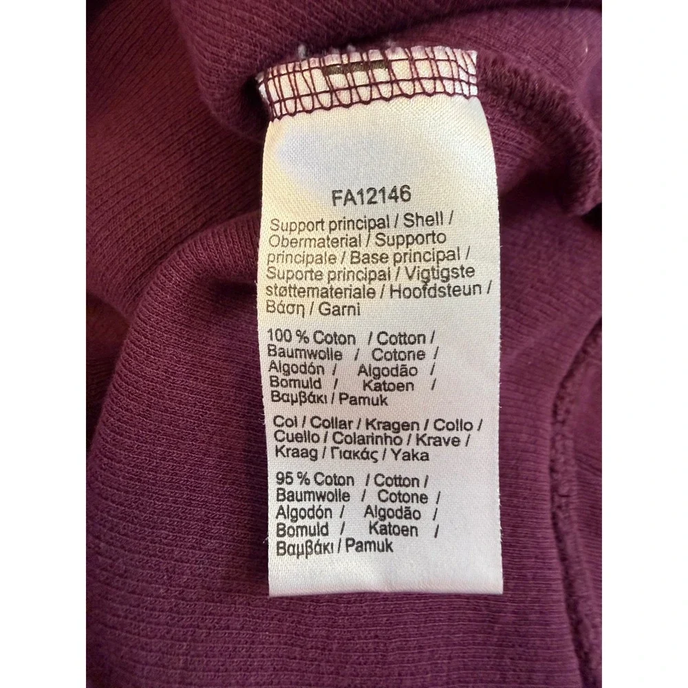 Lacoste Quarter Zip Pullover‎ Mens XL Burgundy Ribbed Cotton preppy